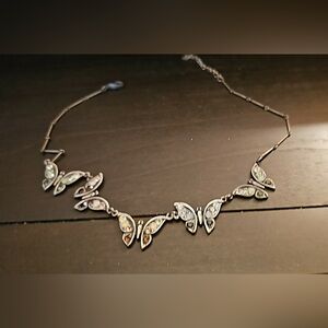 Elegant Silver Butterfly Necklace